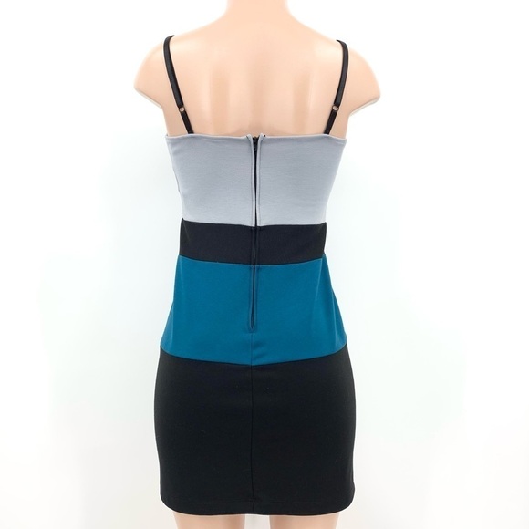 Grey Antics Color Block Knit Bodycon Mini Dress - Picture 2 of 7